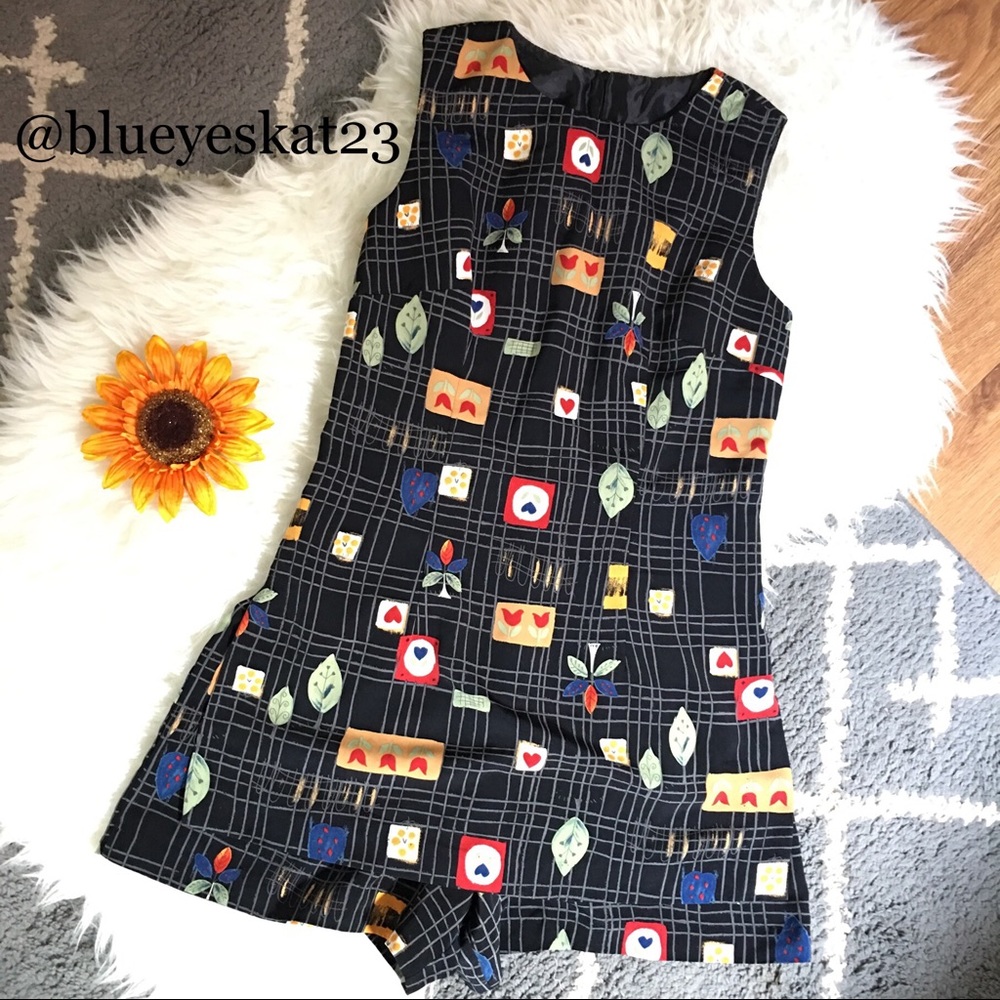 Vintage Sleeveless Skort Tunic Romper